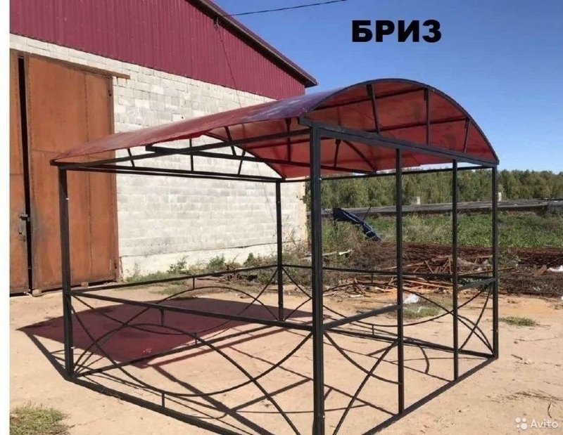 Беседка круглая металлическая