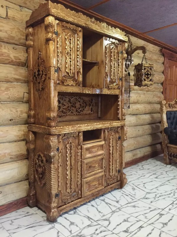Мебель из брашированного дерева