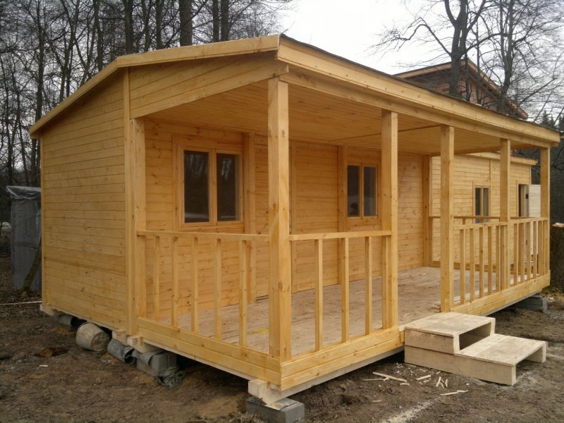 Бытовка с верандой 6х4.5