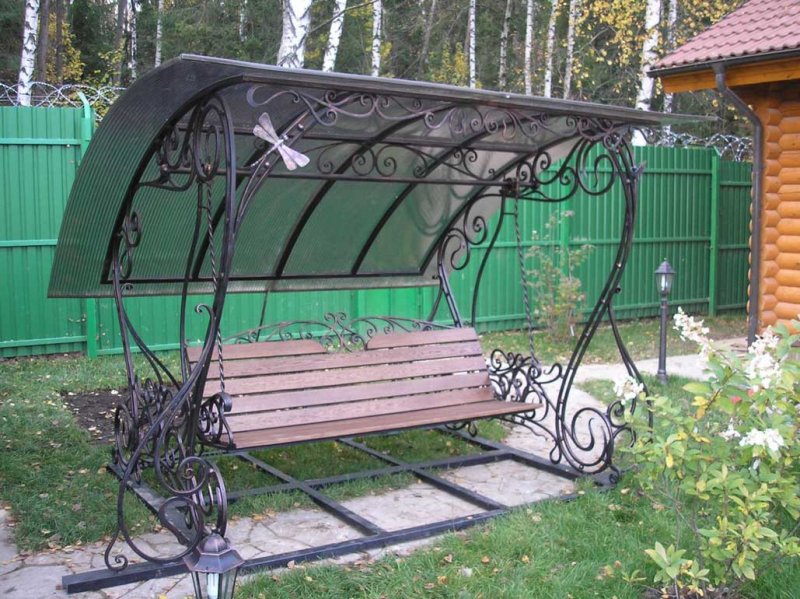 Качели для дачи уличные кованые