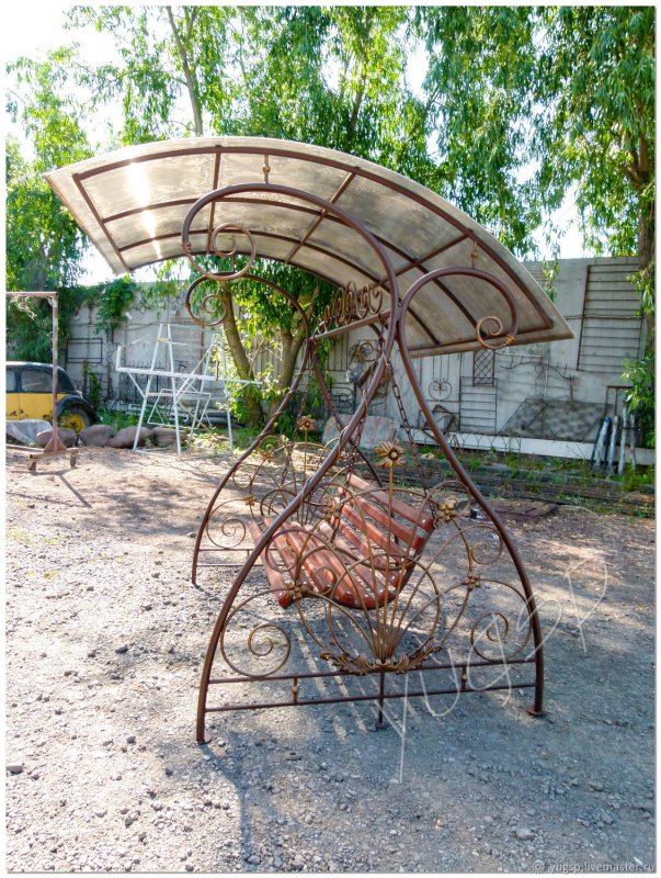 Калитки качели из металла