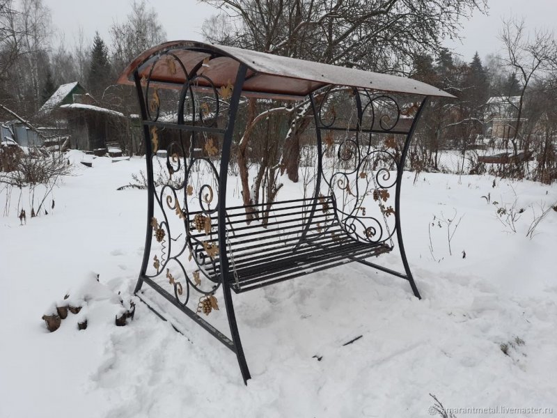 Садовая качель Парадиз кованая