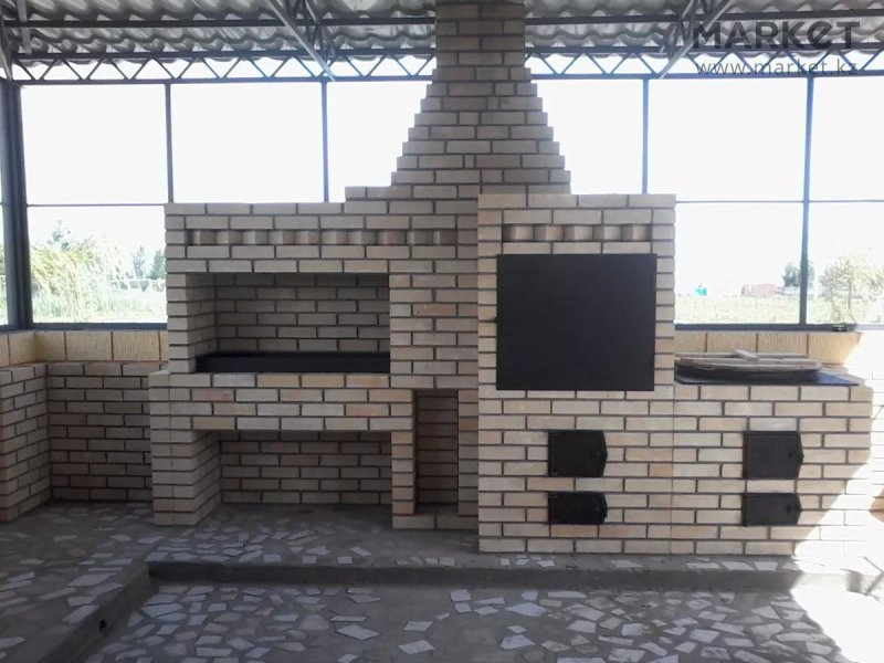Беседка с тандыром и мангалом