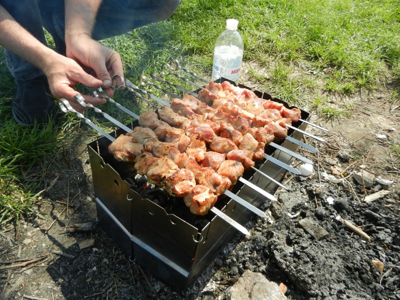 Шашлык на мангале