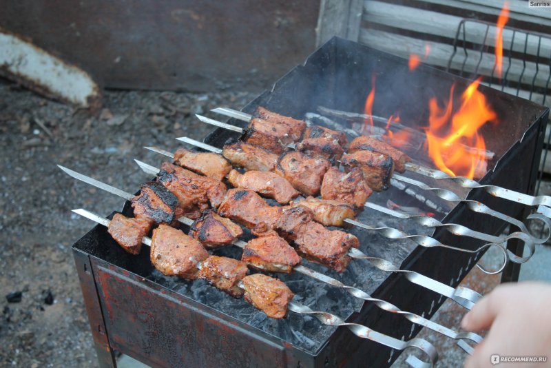 Шашлык на мангале