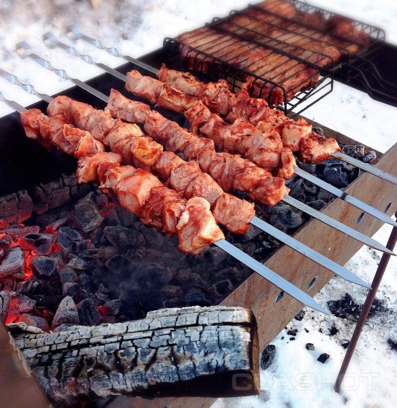 Шашлык зимой