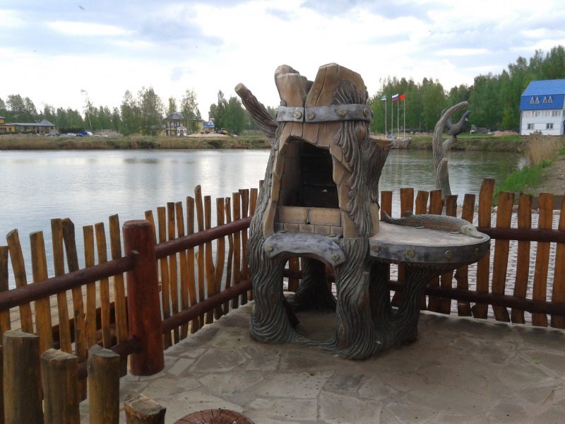 Барбекю из артбетона