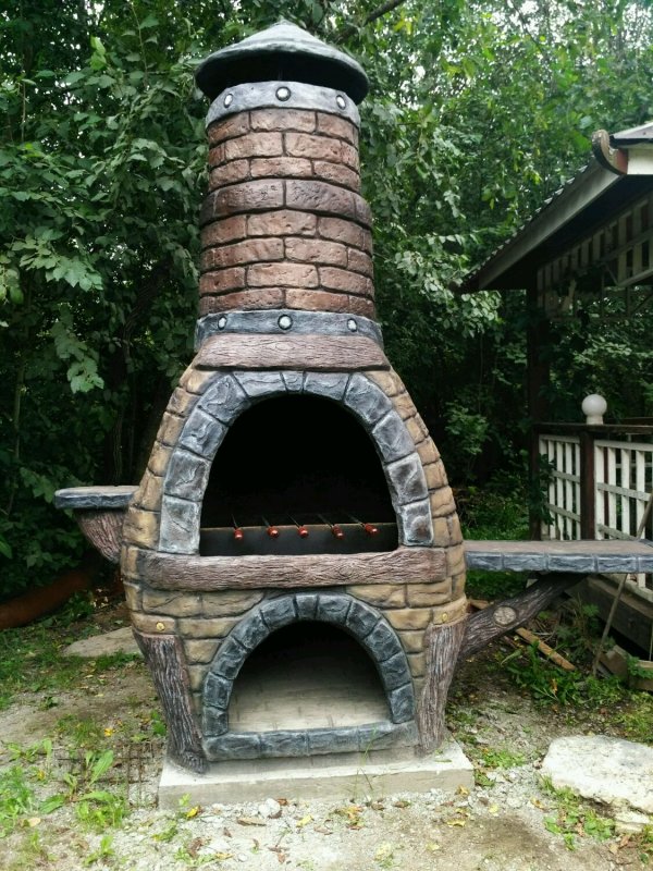 Барбекю из арт бетона