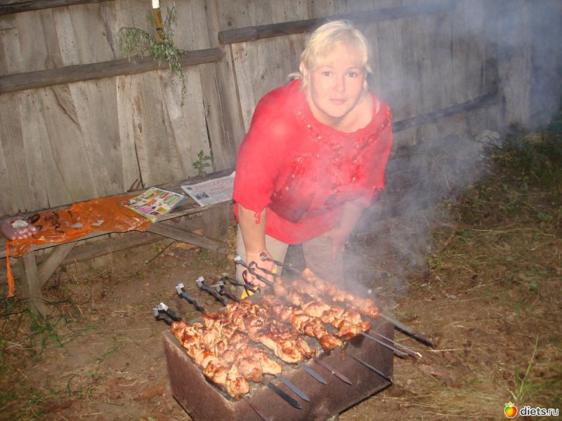 Шашлык в деревне