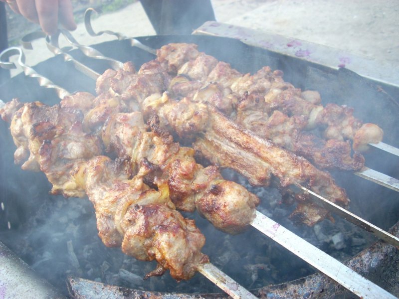 Шашлык зимой