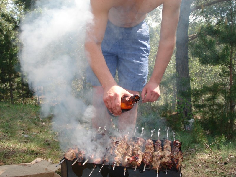 Шашлык зимой