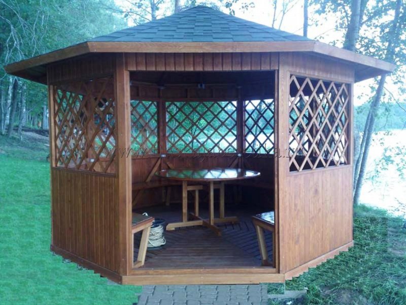 Деревянные беседки из бруса