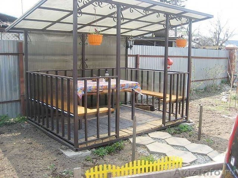 Каркас беседки из металла