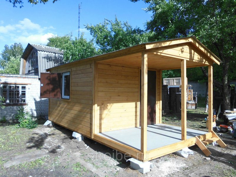 Садовый домик 4x 3 с терас