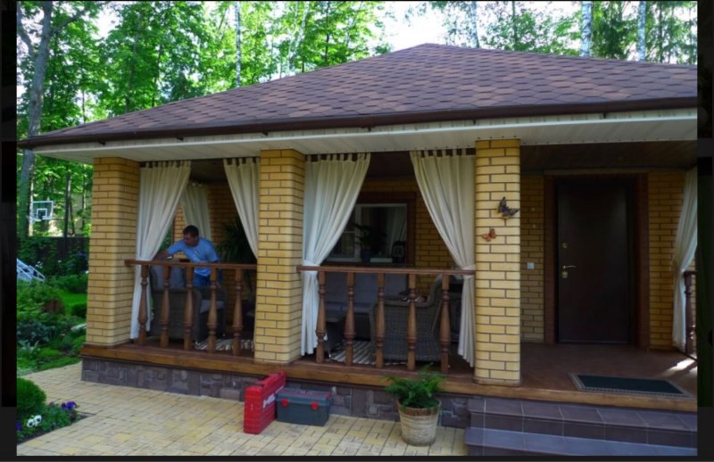 Беседка с открытой террасой
