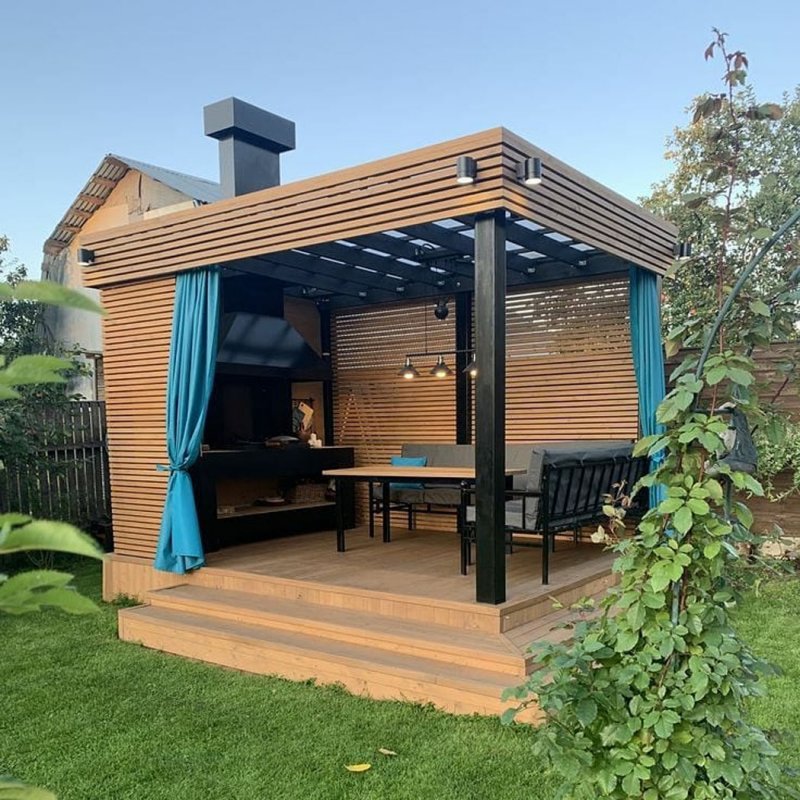 Timber frame Beam Pavilion