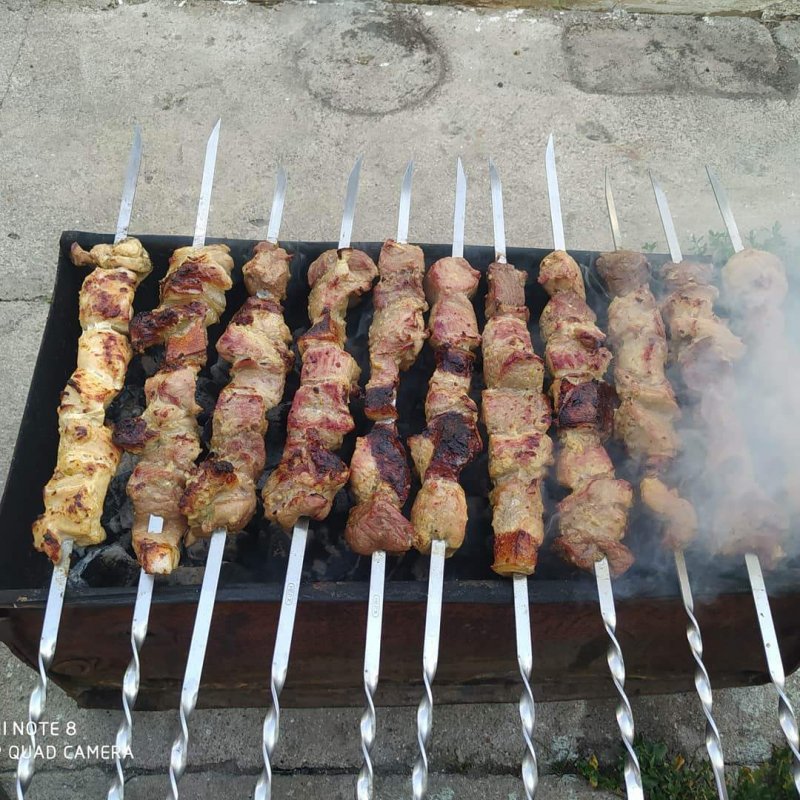 Шашлык жарится