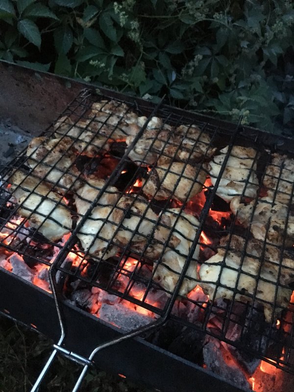 Шашлык вечером