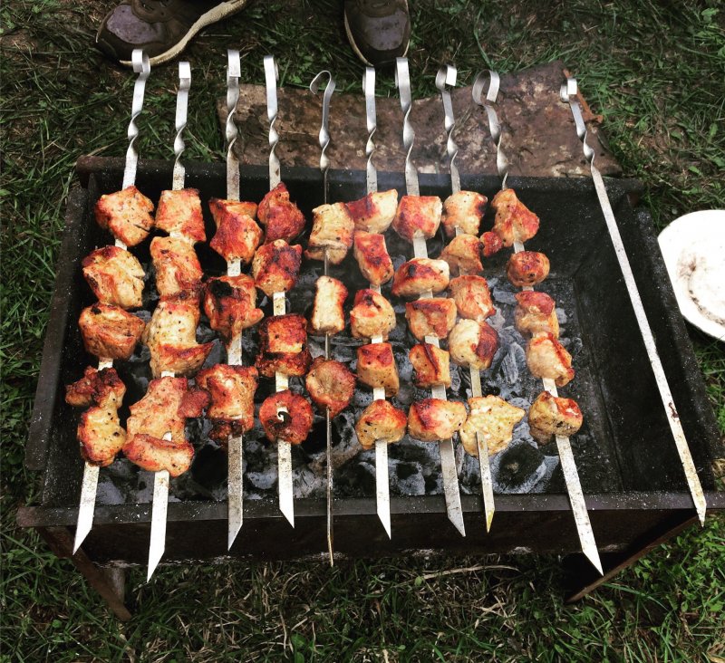 Шашлык и коньяк