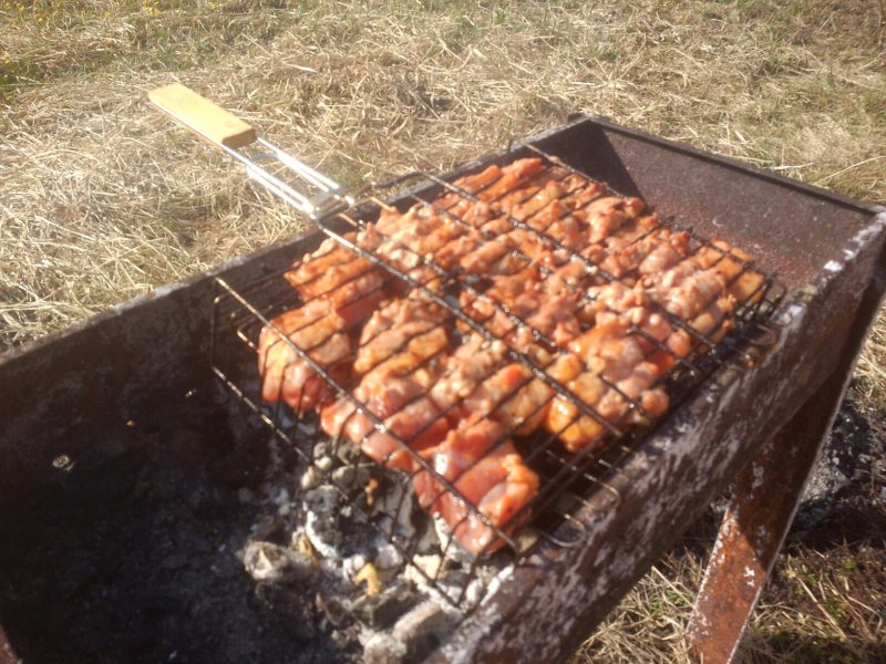 Шашлыки во дворе