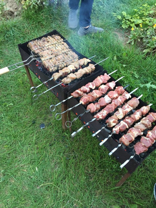 Шашлык на шишках
