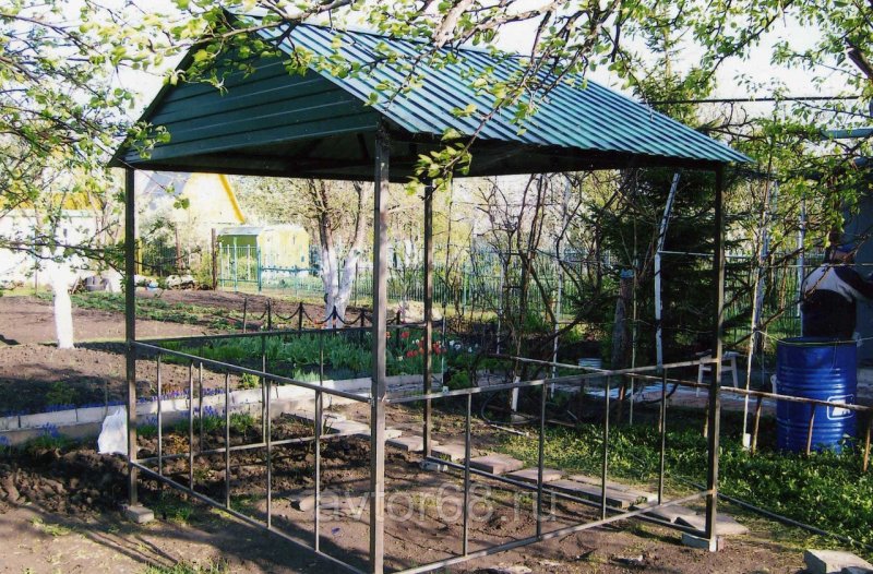 Беседка металлическая для дачи