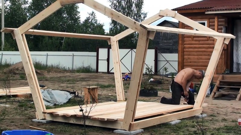 Деревянные беседки
