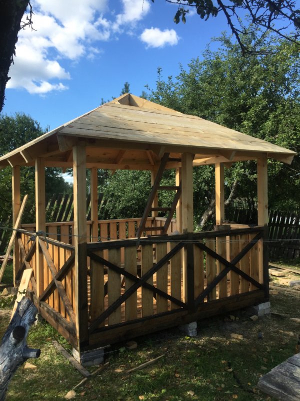 Беседка брусовая Gazebos