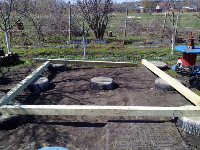 Фундамент под летнюю беседку