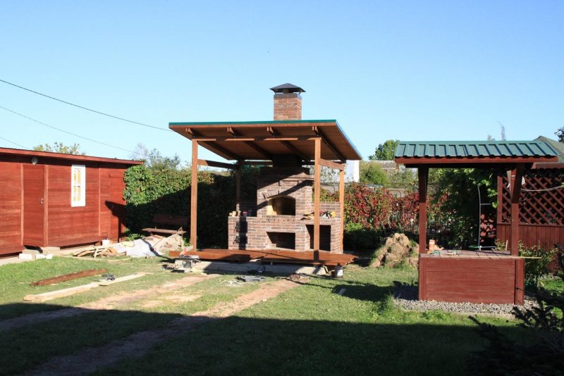 Беседка без фундамента (150 фото)