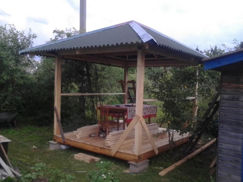 Пергола своими руками из дерева