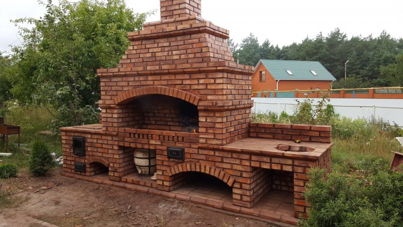 Мангал из кирпича