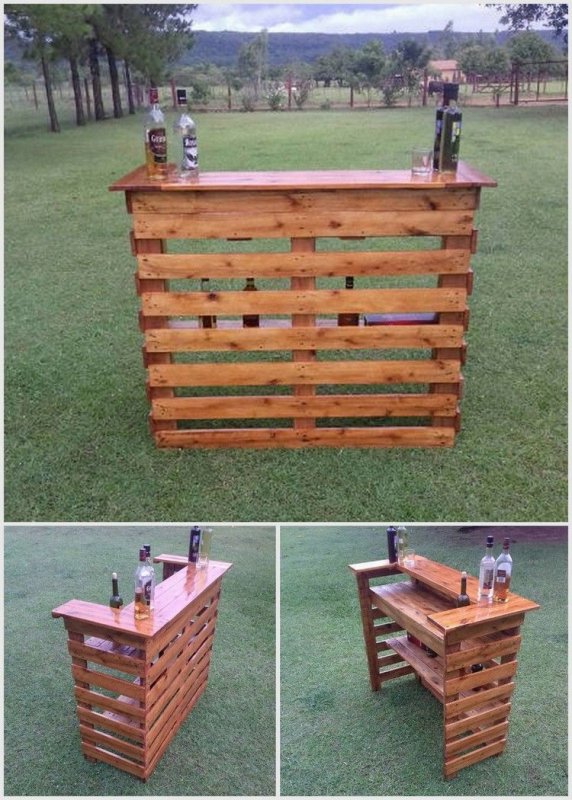 Скамья из паллет