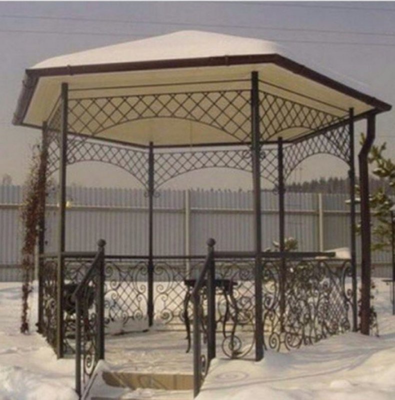 Кованые навесы беседки