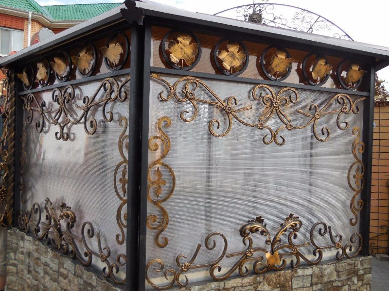 Кованые решетки для беседки