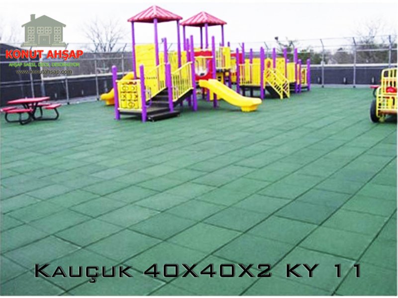 Резиновая плитка для детских площадок