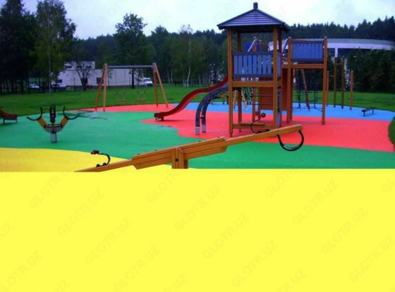 Резиновое покрытие для детских площадок