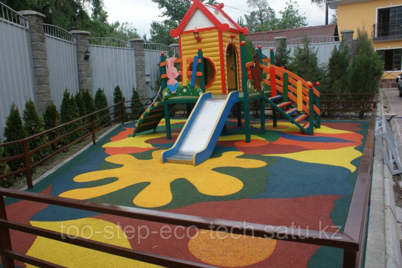Резиновый краска для детский площадка