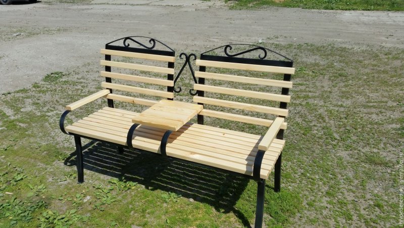 Садовые скамейки из металла