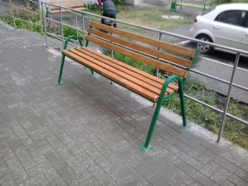 Скамья из профильной трубы