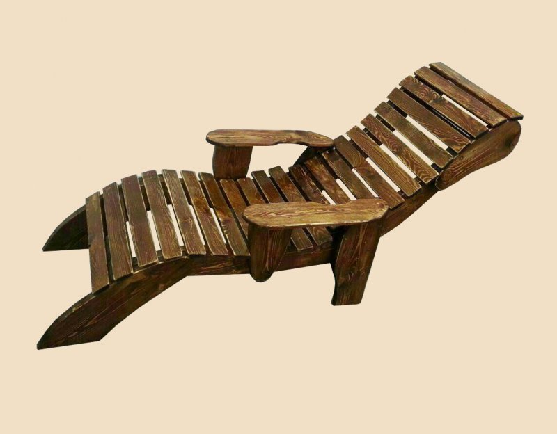 Шезлонг из бруса