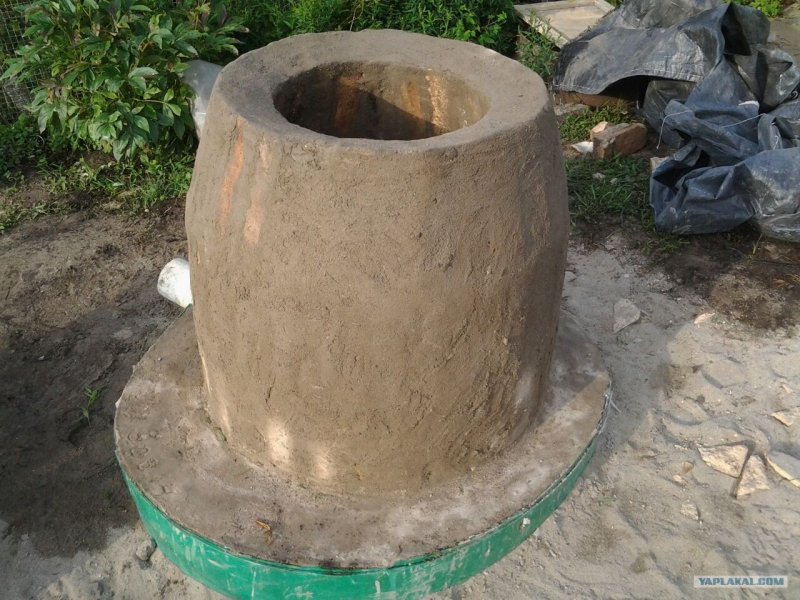 Очаг для казана из кирпича