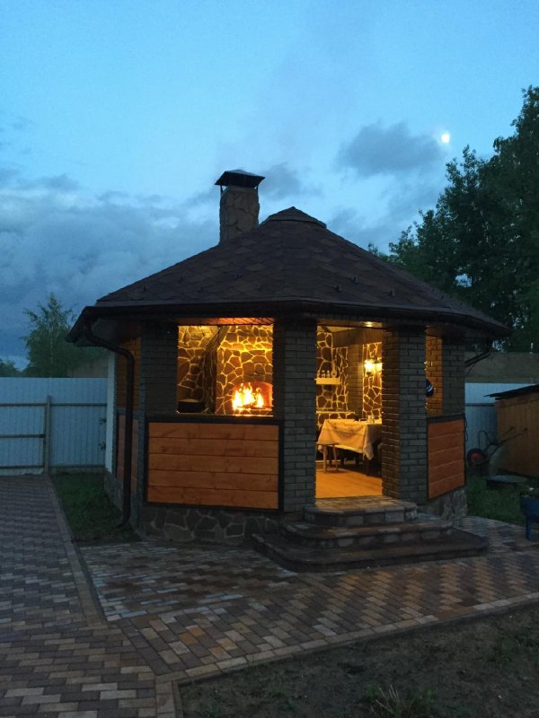 Беседка с печным комплексом