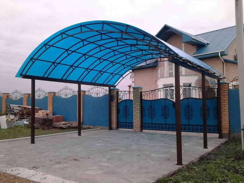 Навес для машины арочный