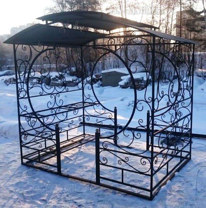 Беседка с мангалом