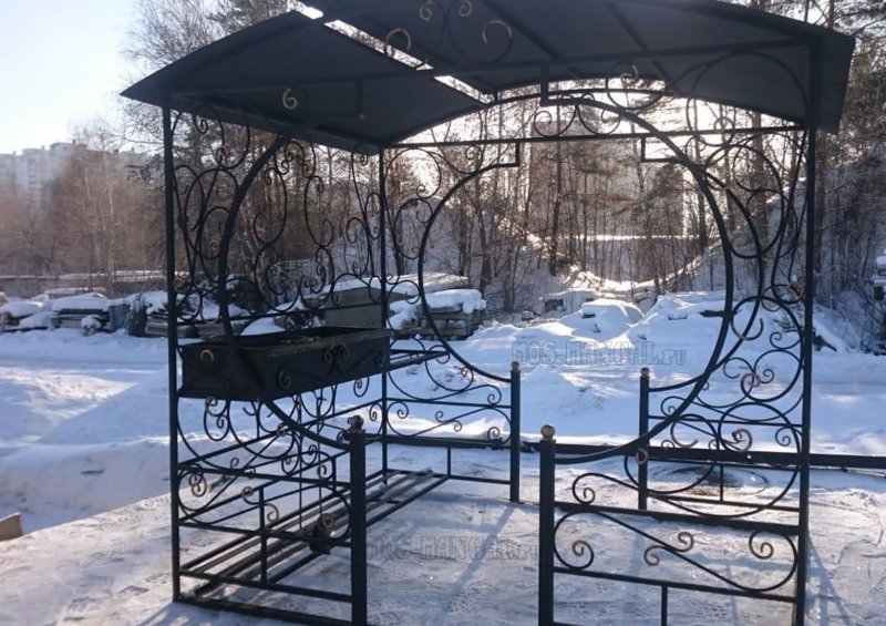 Мангальная беседка кованная