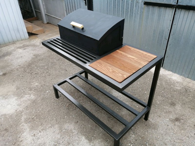 Мангал с крышей Roof Grill 113х210х71см сталь 3мм