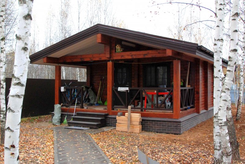Беседки Отделанные блок хаусом