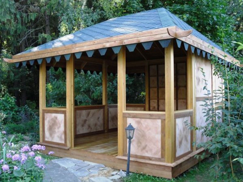 Красивые беседки из ДПК