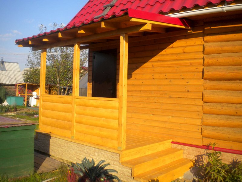 Отделка беседки из бруса